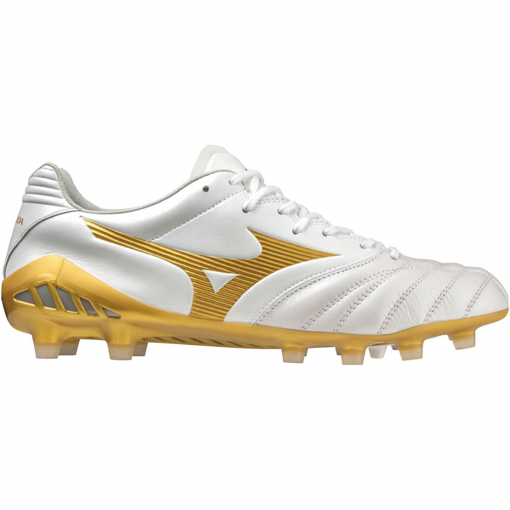 MIZUNO MONARCIDA NEO II ELITE 仿真草地/草地足球鞋 白金色