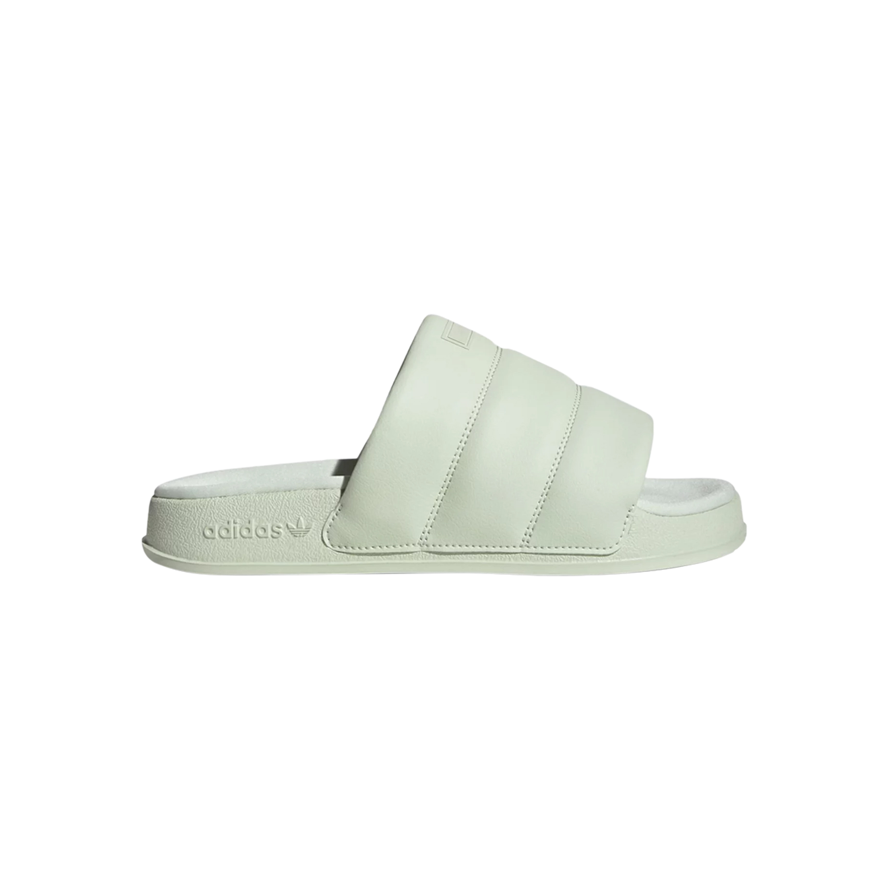 -(D7c)-ADIDAS ADILETTE ESSENTIAL W 拖鞋 麵包拖鞋 淺綠色-IG7150