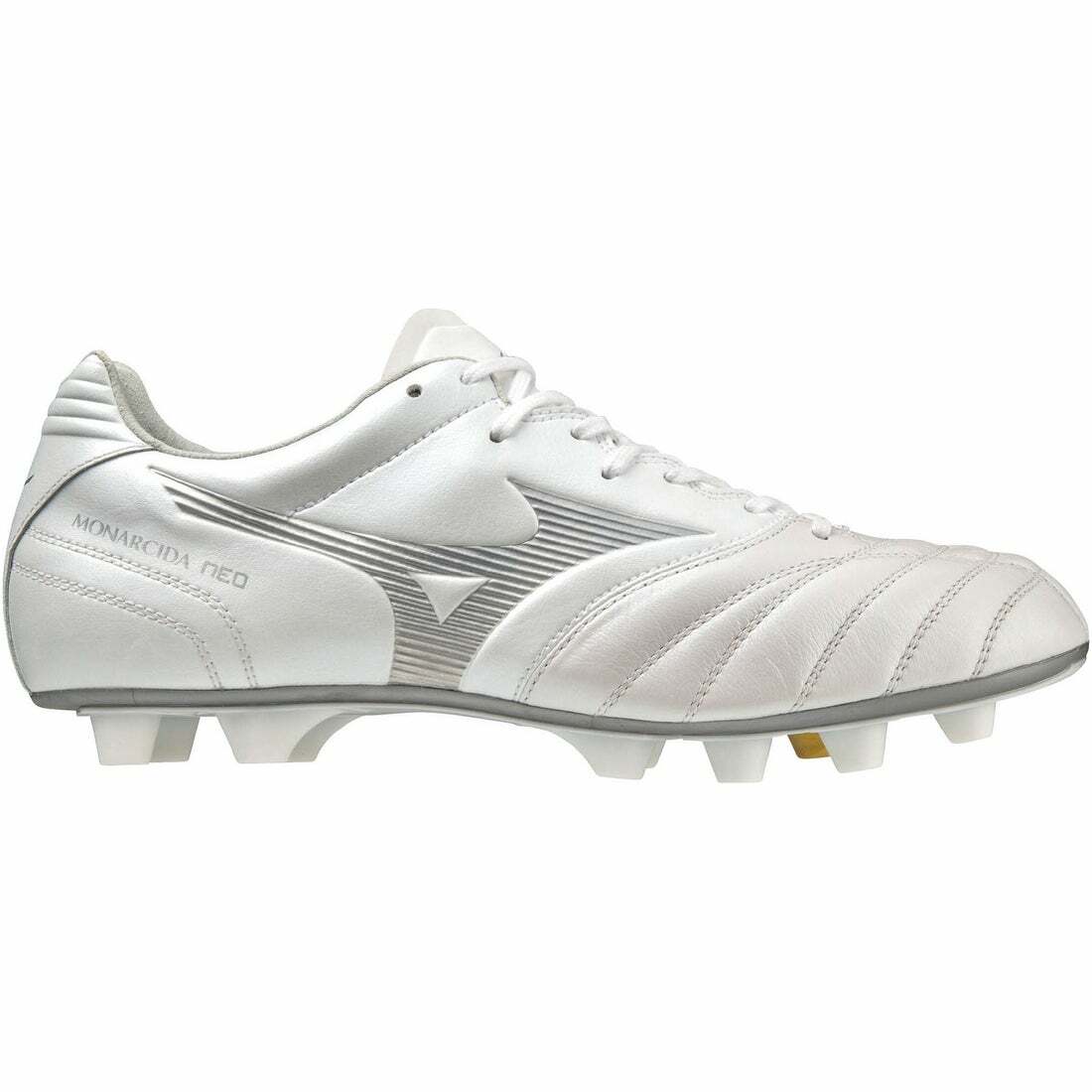 MIZUNO MONARCIDA NEO II WIDE ELITE 草地足球鞋 白銀色 (闊腳版)