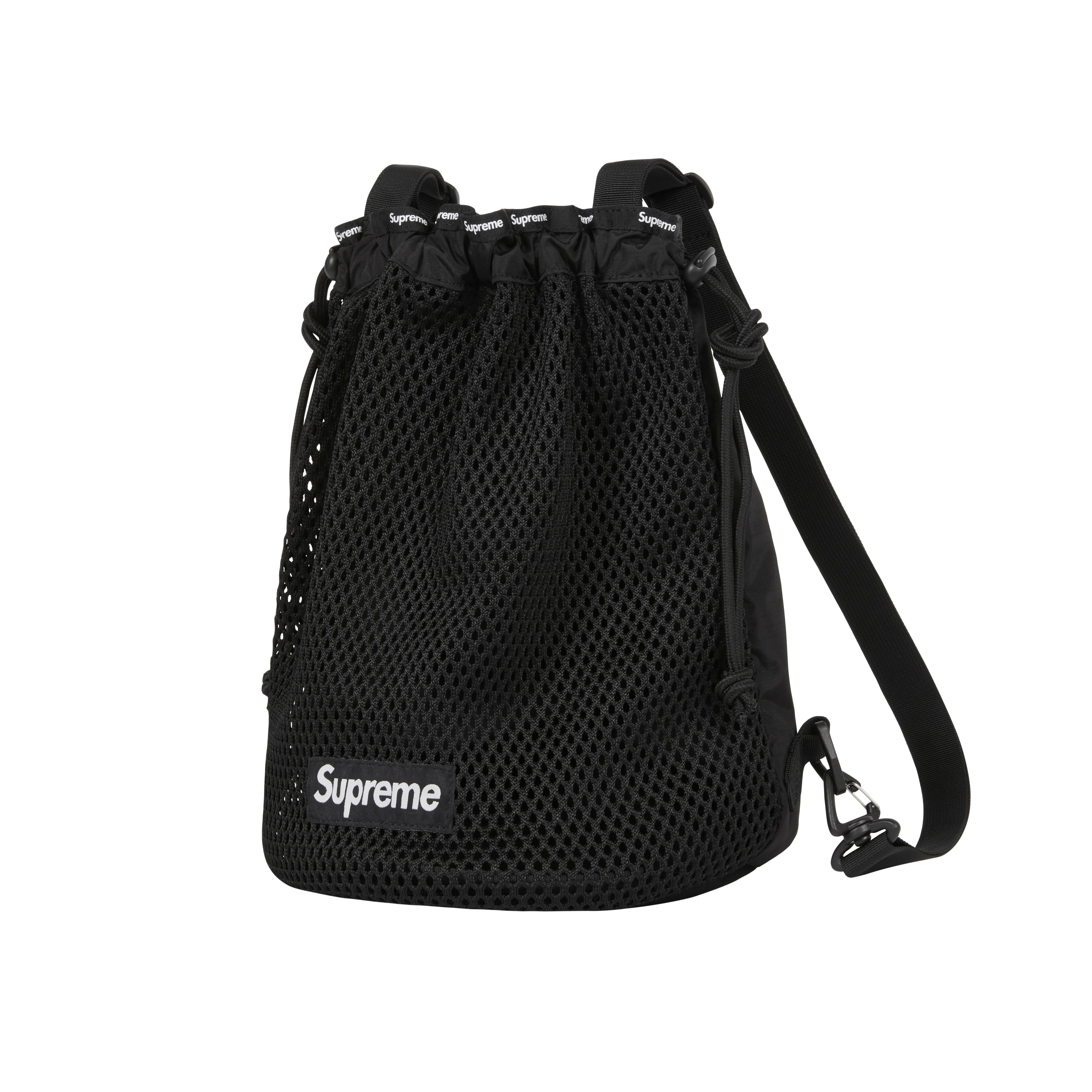 SUPREME MESH SMALL BACKPACK 迷你網後背包黑/綠/豹紋/白-SS23B21