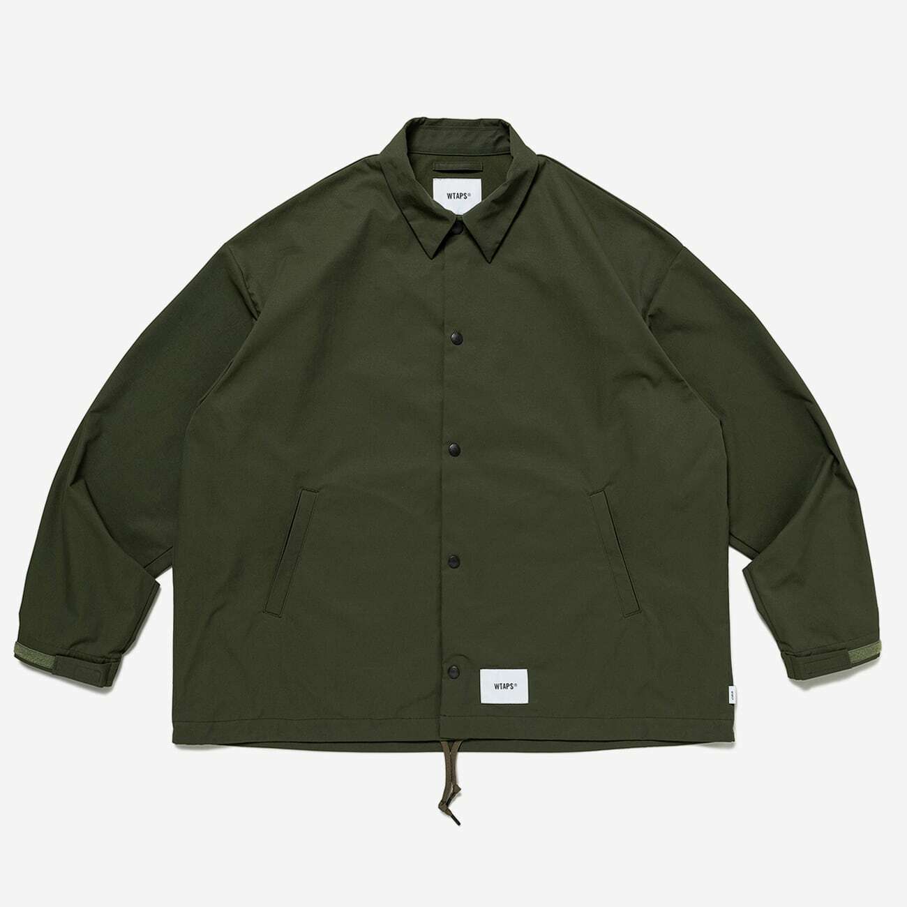 WTAPS SS23 CHIEF / JACKET / POLY. TWILL. SIGN OLIVE