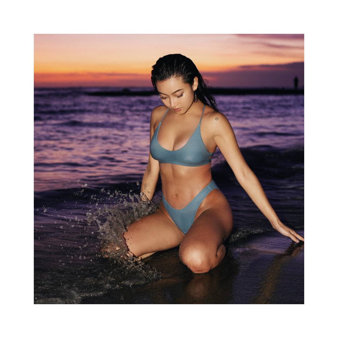 ▲Yukari Isabel 改良版綁帶性感集中比基尼 [TB147] 藍灰色