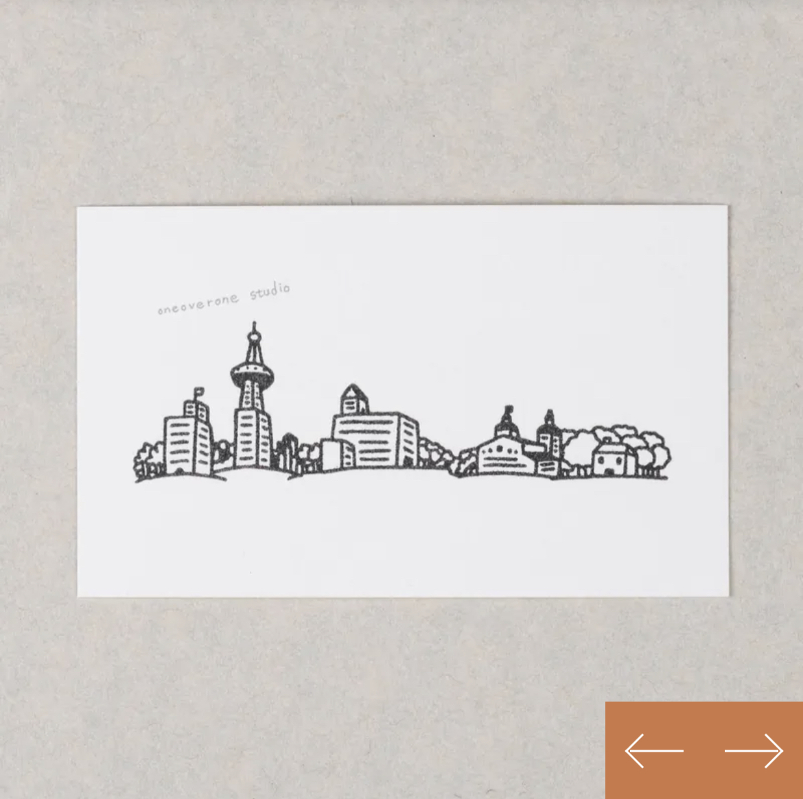 旅途風景01 膠版印章｜一分之一工作室 TAIWAN