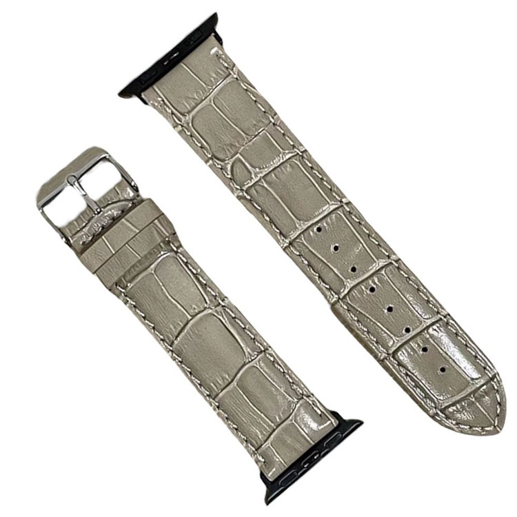 蘋果皮錶帶 - 鱷魚紋皮革