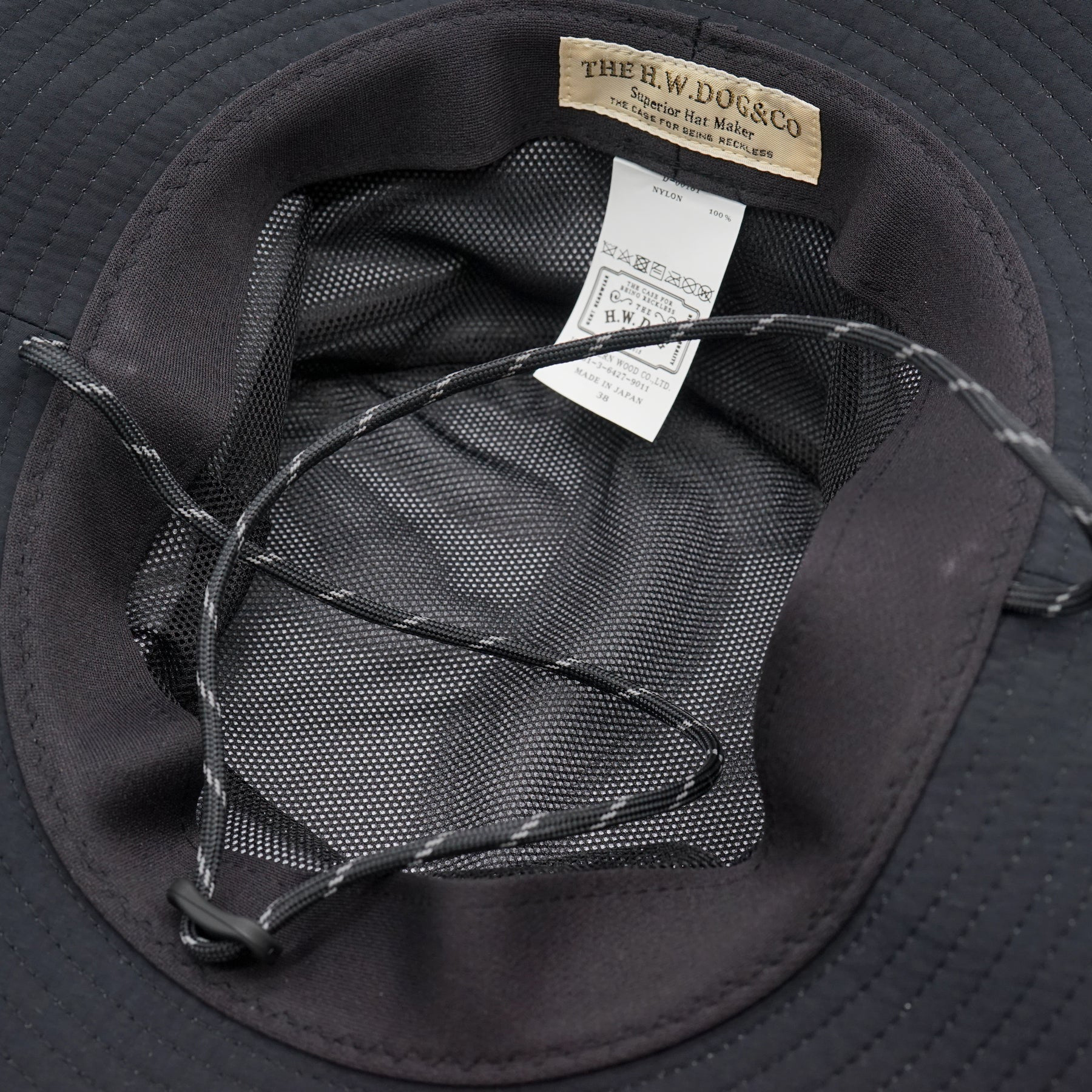 The H.W. Dog & Co. - 3 Layer Rain Hat (Black)