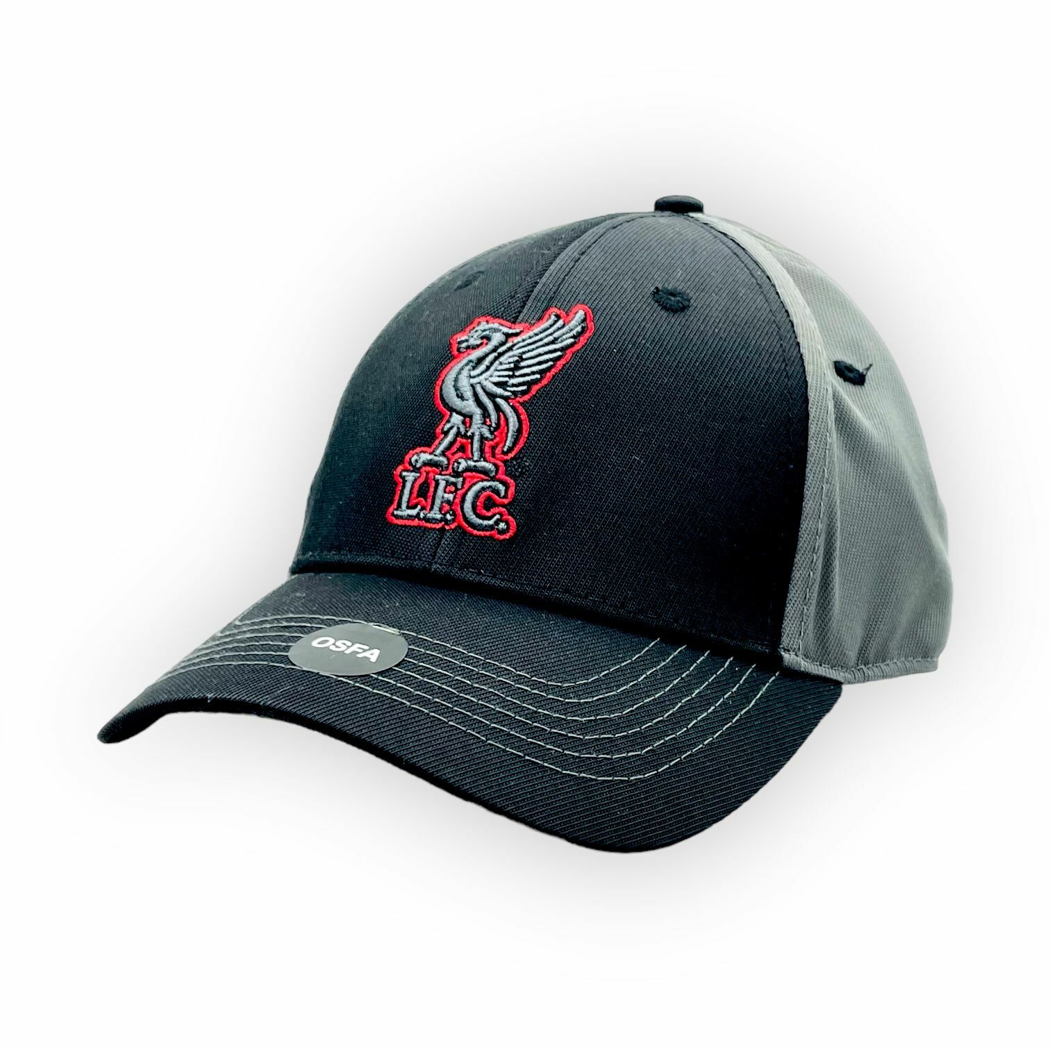 利物浦黑灰色黑紅LFC會徽帽
