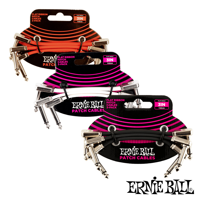 Ernie Ball FLAT RIBBON 7.5公分 扁頭/帶狀/效果器/樂器 短導線 (可單買)