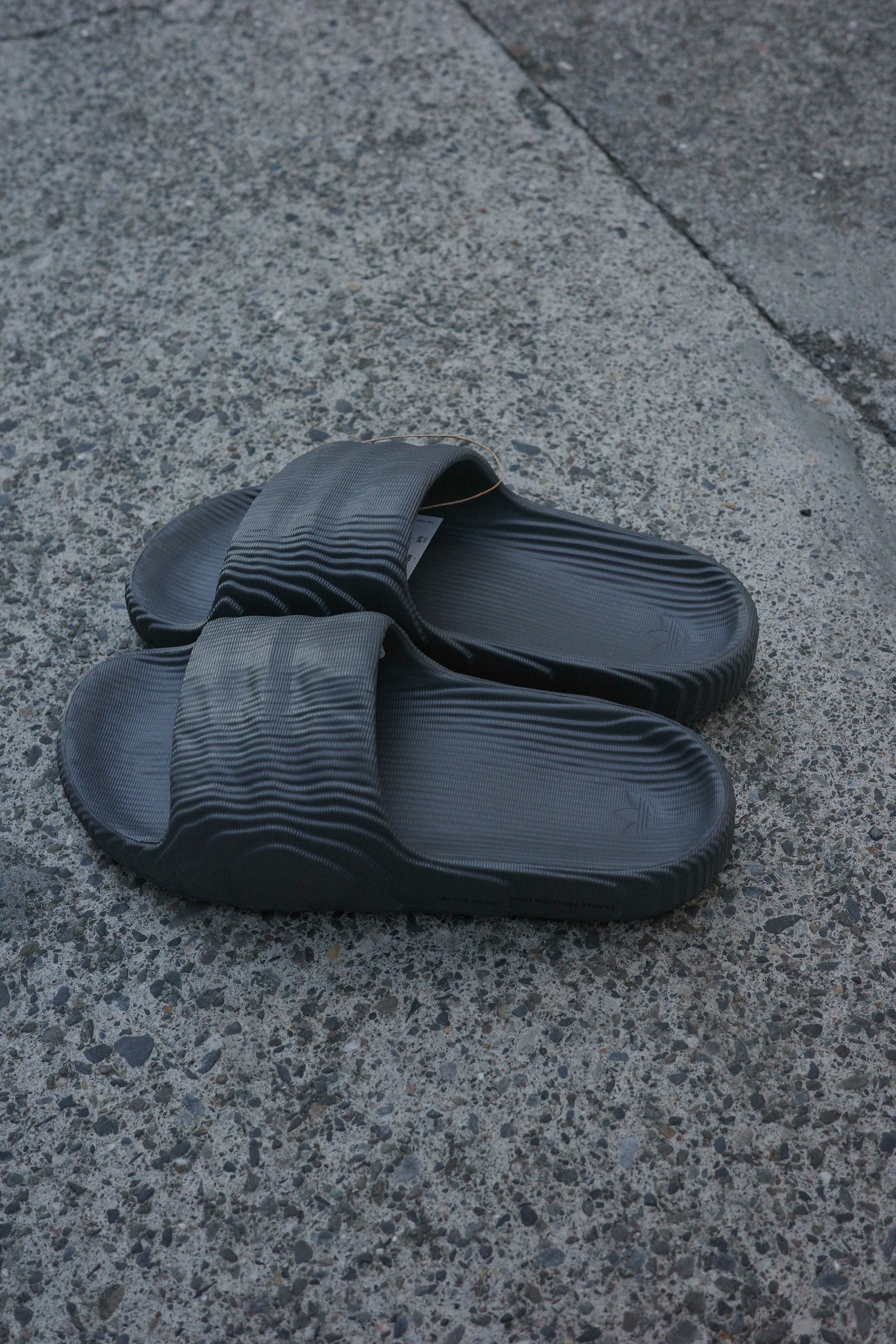 Adidas Adilette Slides 22 Grey 水波紋 地質 防水 拖鞋 HP6522