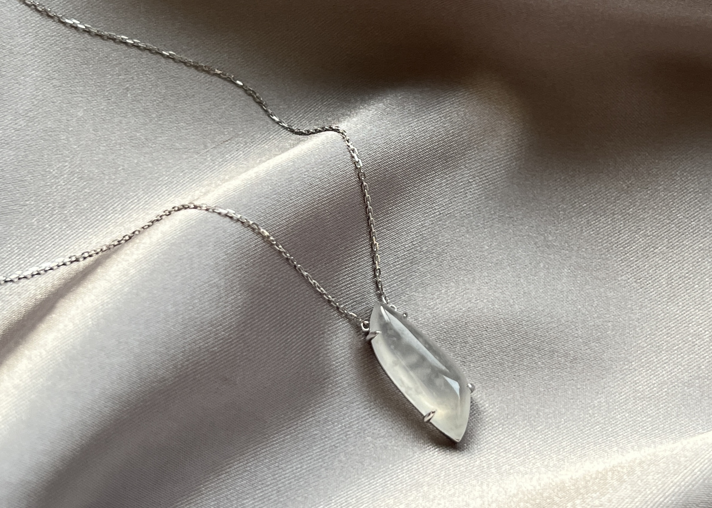 方圓設計系列-冰玻雪花棉18K