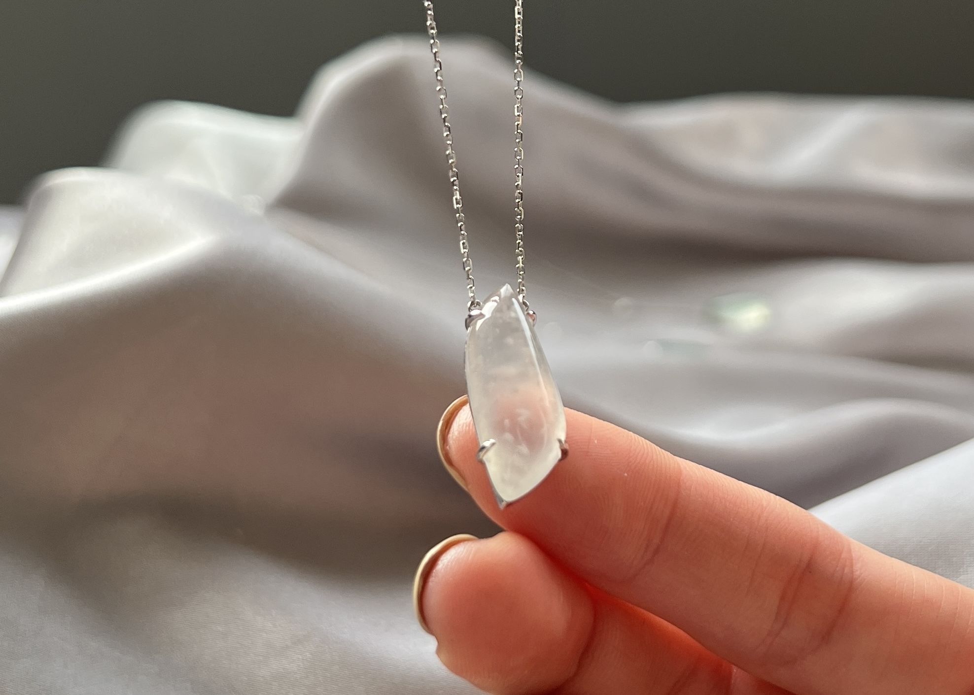 方圓設計系列-冰玻雪花棉18K