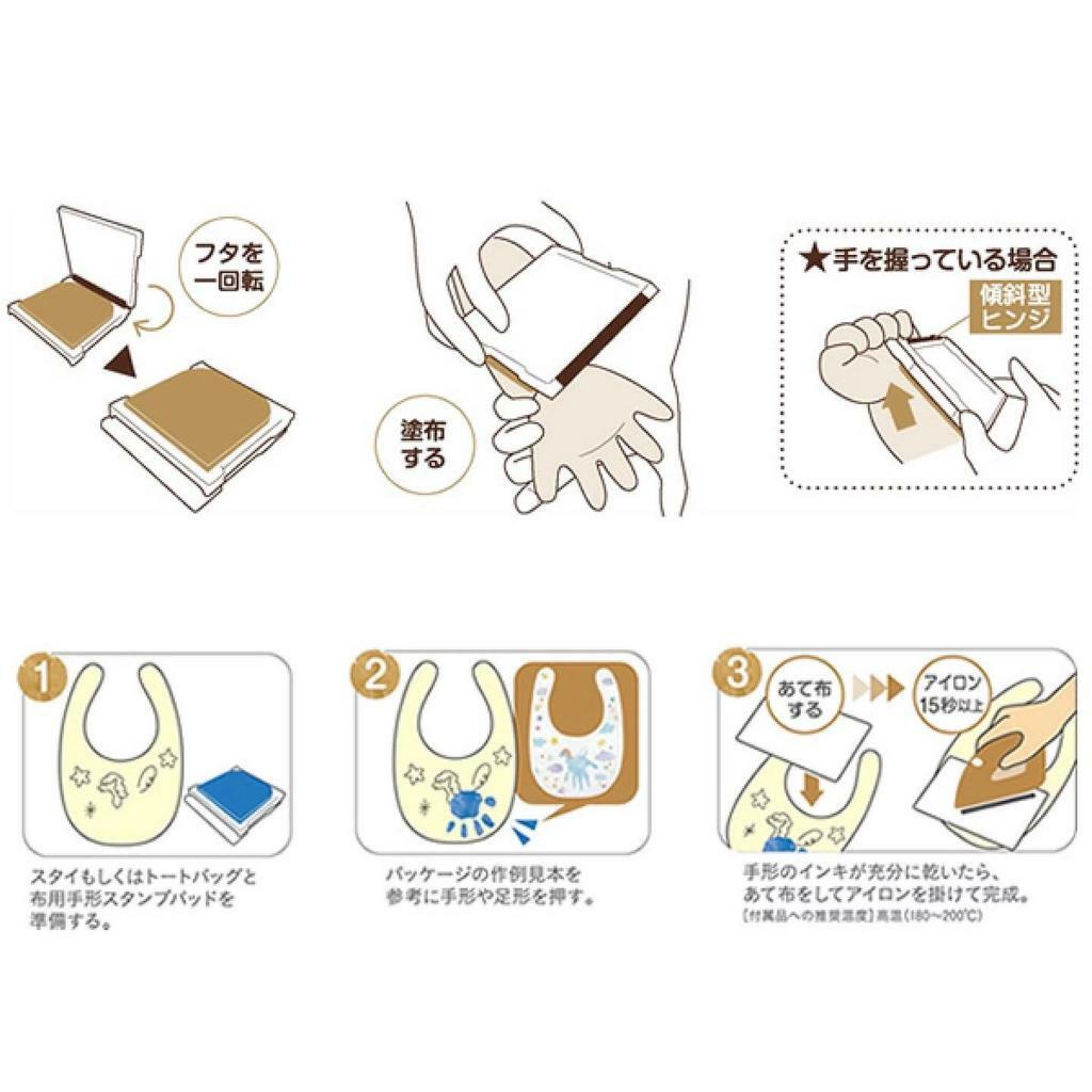 (現貨)🇯🇵日本直送 成長紀念印手腳印口水肩