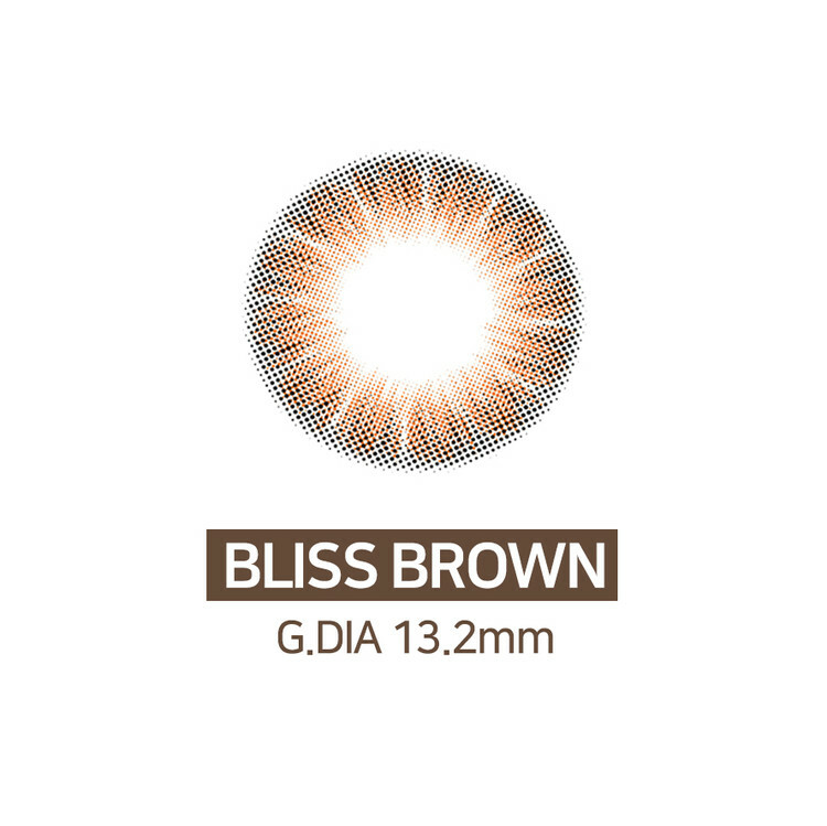 [月拋特薄][防UV] LENSSIS 1 Month BLISS BROWN 月拋彩妝隱形眼鏡｜每盒2片