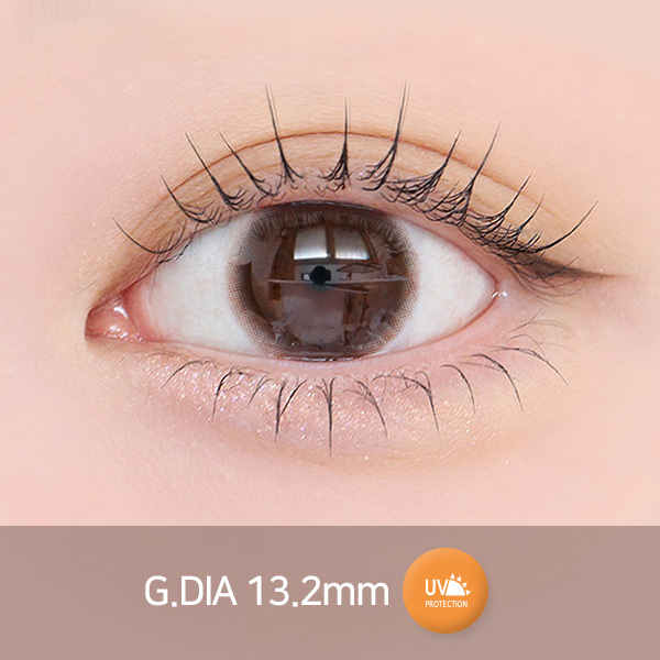 [月拋特薄][防UV] LENSSIS 1 Month LUCIA CHOCO 月拋彩妝隱形眼鏡｜每盒2片