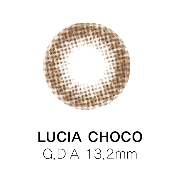 [月拋特薄][防UV] LENSSIS 1 Month LUCIA CHOCO 月拋彩妝隱形眼鏡｜每盒2片