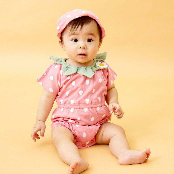 (現貨)🇯🇵日本直送 士多啤梨Bodysuit +帽仔set