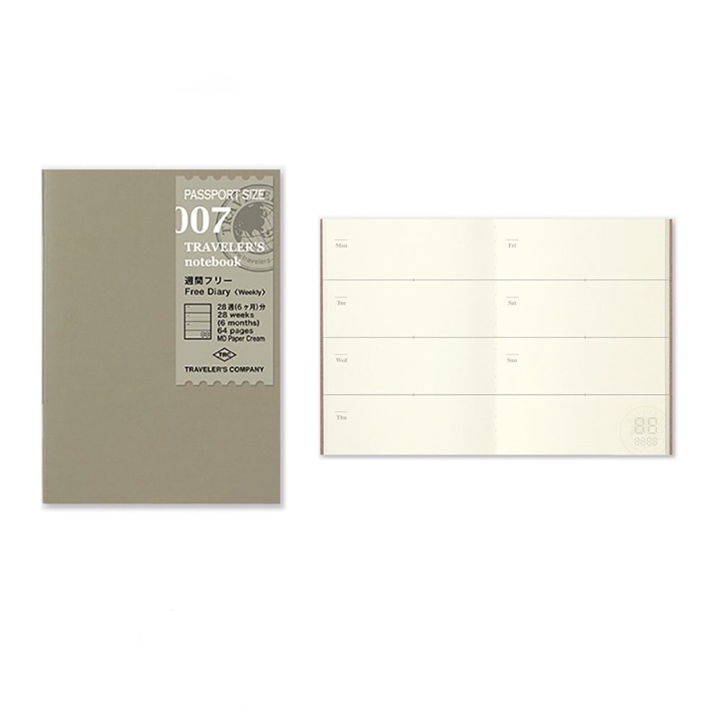 TRC Traveler’s notebook TN PA尺寸補充系列 007 週計畫