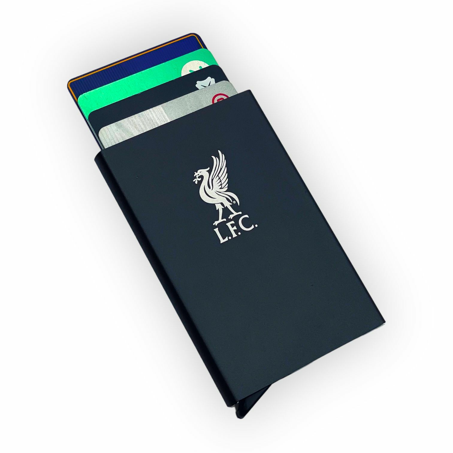 利物浦啞黑色金屬卡片盒