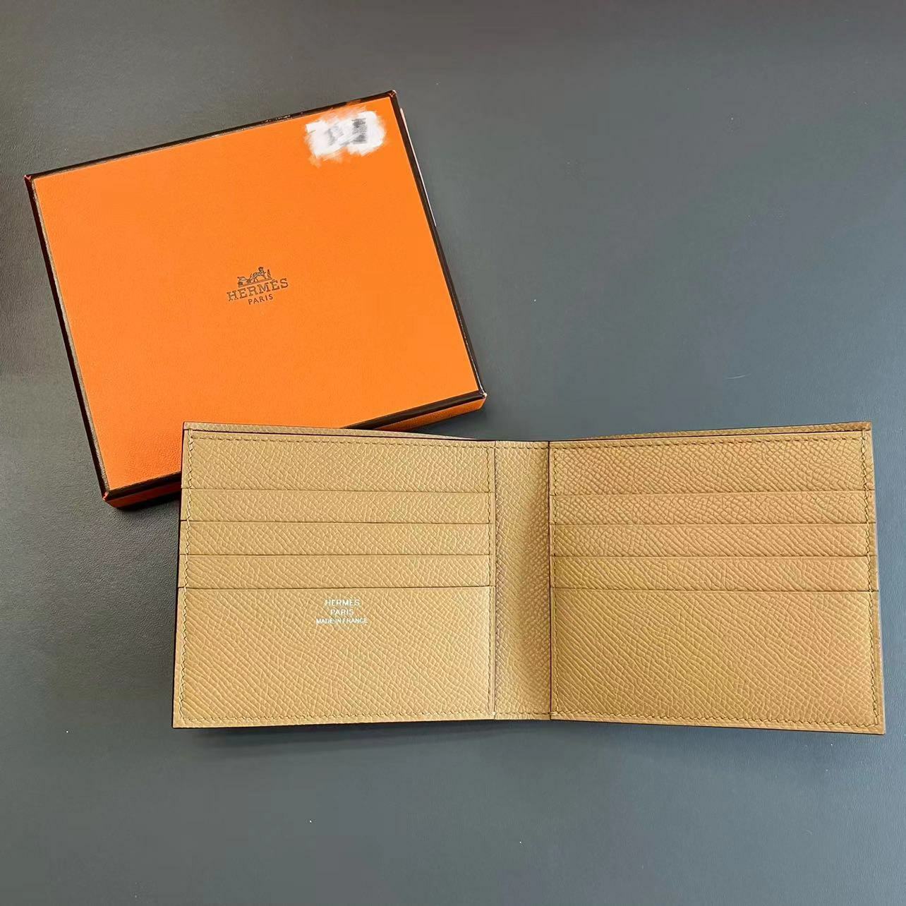 Hermes MC2 Copenrnic compact wallet 4B Biscult Epsom HKW8 K38 -M