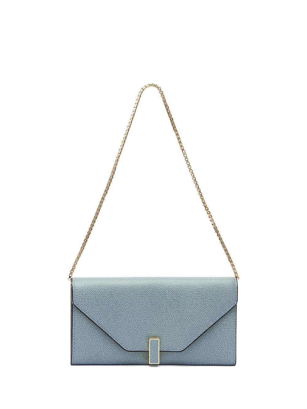 Valextra 霧霾藍Iside長款鏈條錢包 SGES0009028LOCPL99BP-T