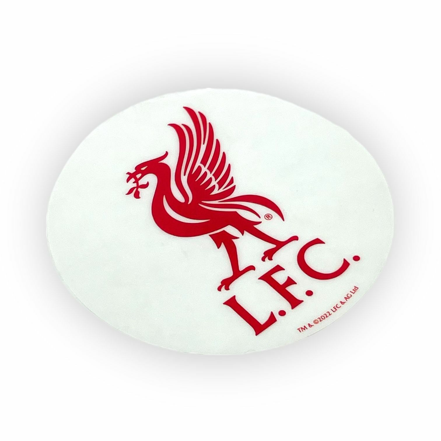 利物浦白色圓形紅LFC會徽車貼紙
