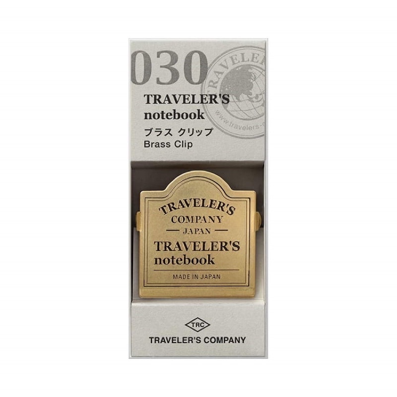 TRC Traveler’s notebook TN 黃銅夾 TRC Logo