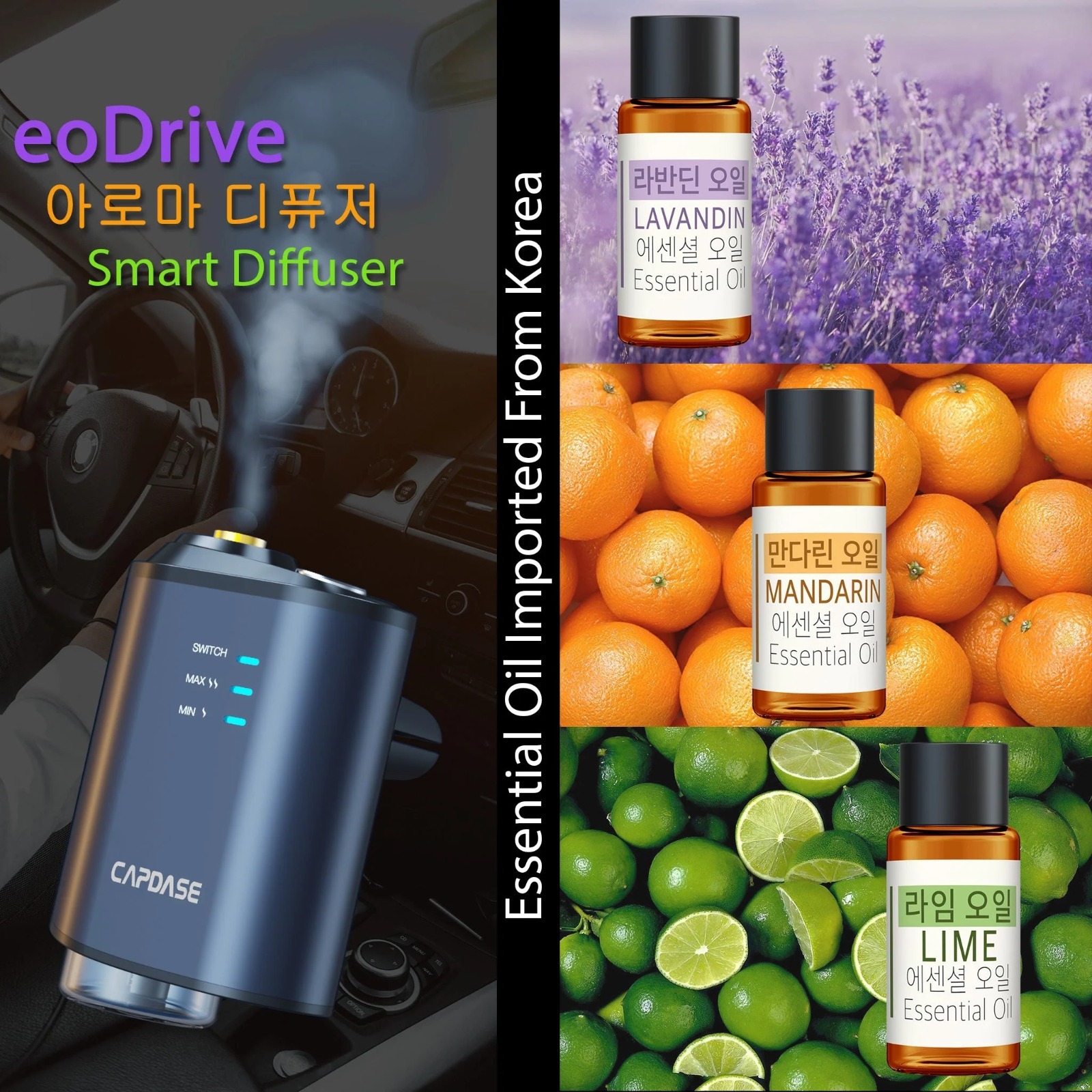【現貨】 CAPDASE eoDrive全智能車載香薰霧化器