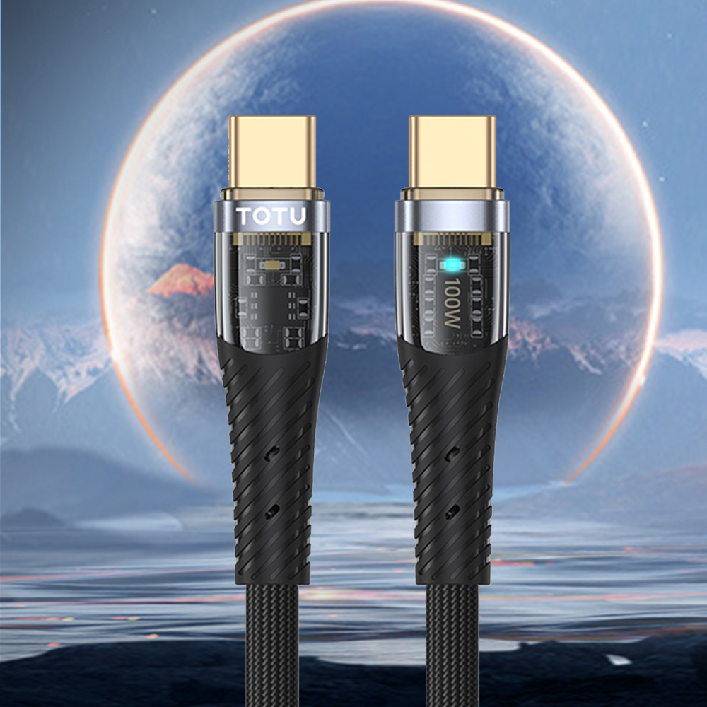 TOTU 拓途 雙Type-C/PD充電線傳輸線閃充線編織快充線 CB-8系列 1.5M