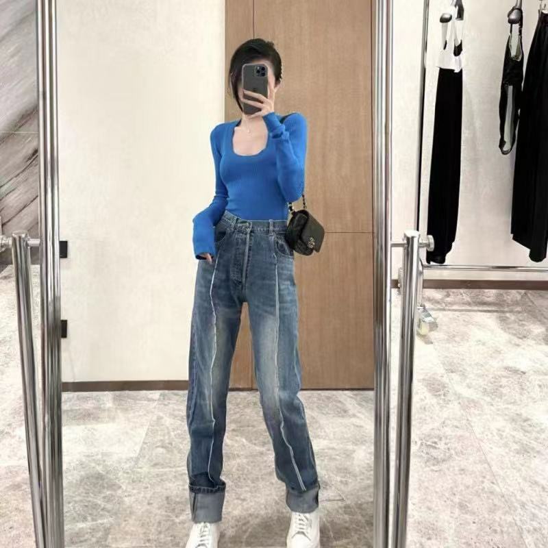 Maison Margiela 藍色拼接牛仔 -T