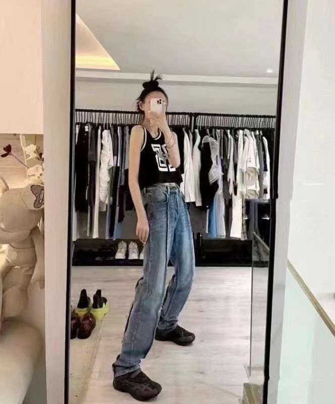 Maison Margiela 藍色拼接牛仔 -T