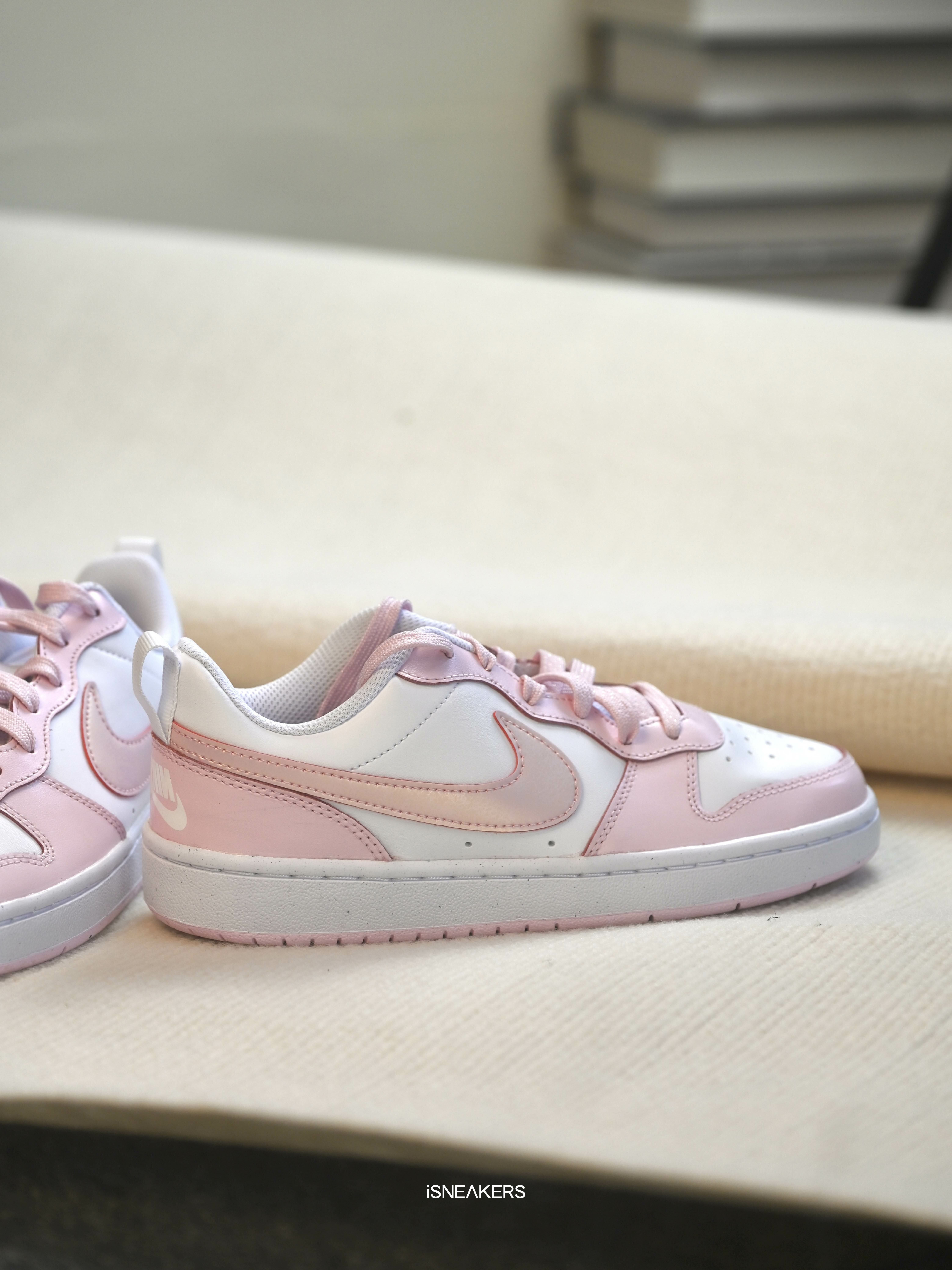 iSNEAKERS｜Nike Court Borough Low 2 SE GS  "Pink White" 櫻花粉 粉白 DQ0492-100