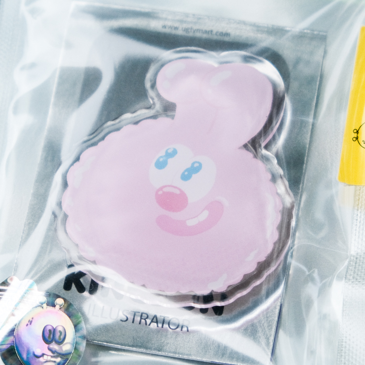 Kingjun｜滴膠壓克力氣囊手機支架｜蠢兔