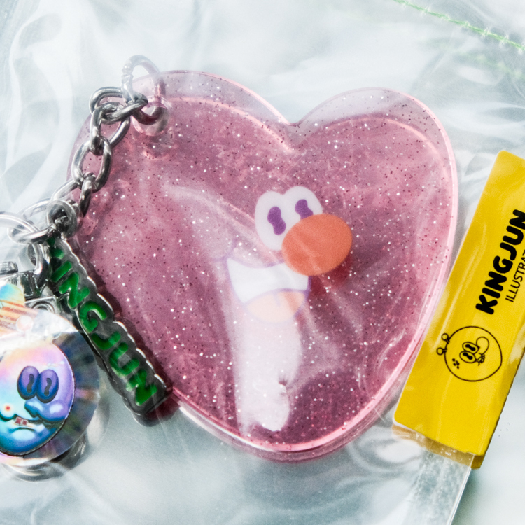 Kingjun｜airpods 吊飾｜粉紅愛心