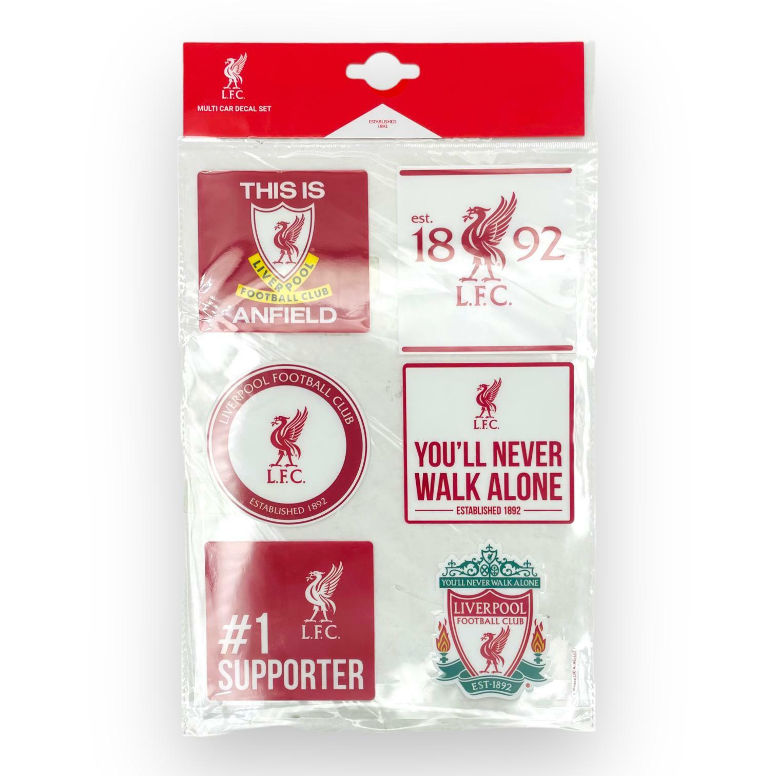 利物浦6個會徽透明車貼紙