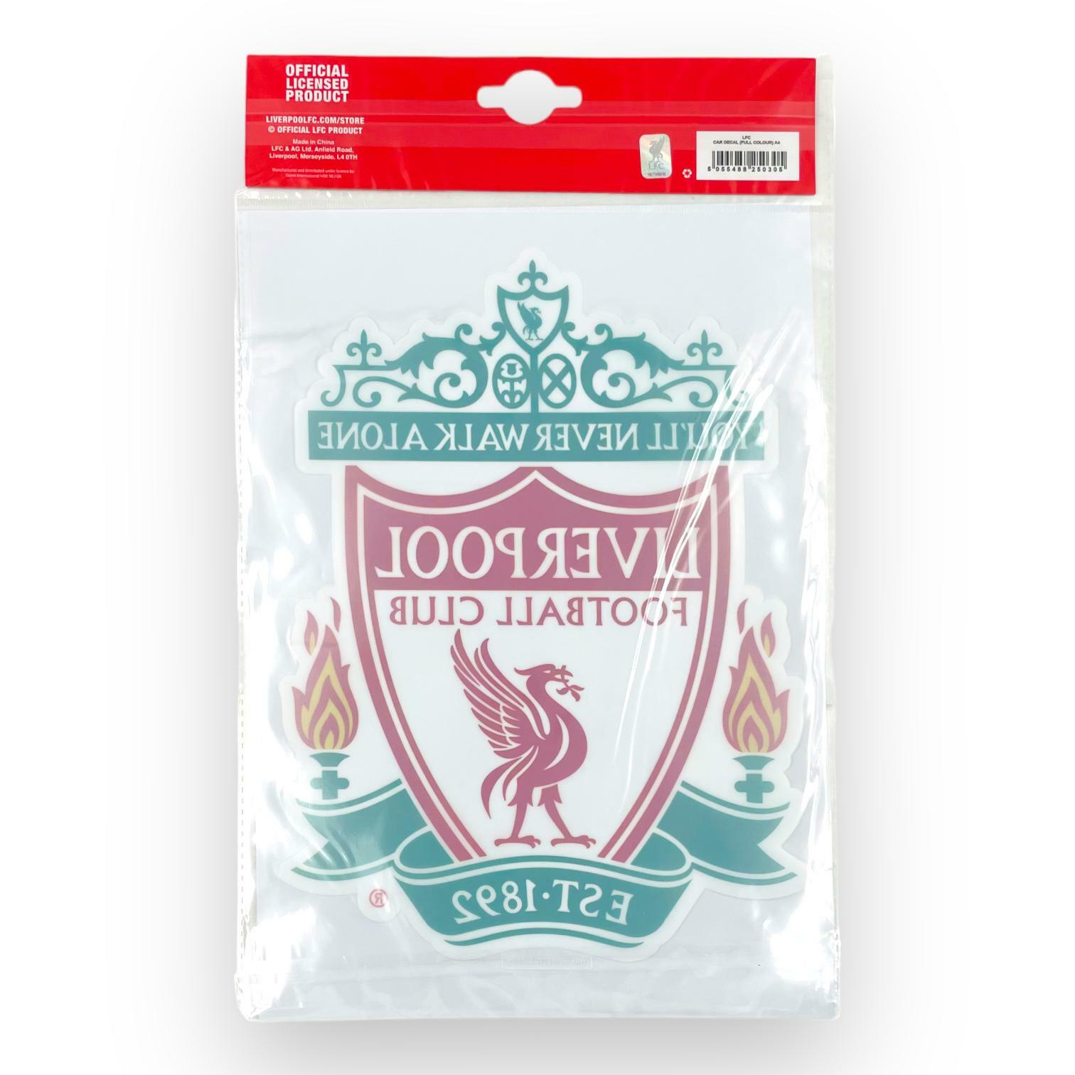 利物浦A4 Size傳統會徽透明貼紙