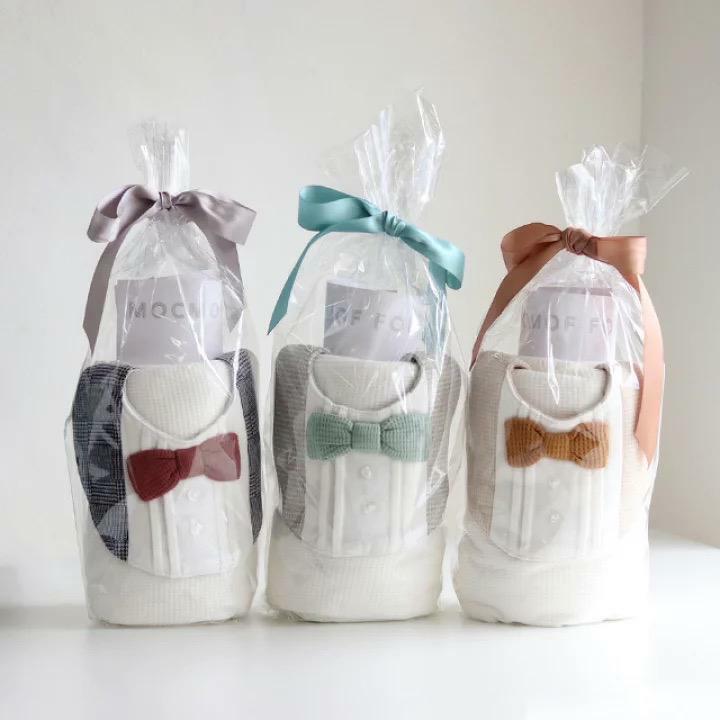 (現貨) DTD 禮物包 (1set 3pc ❤ 被仔包巾+襪仔+口水肩）