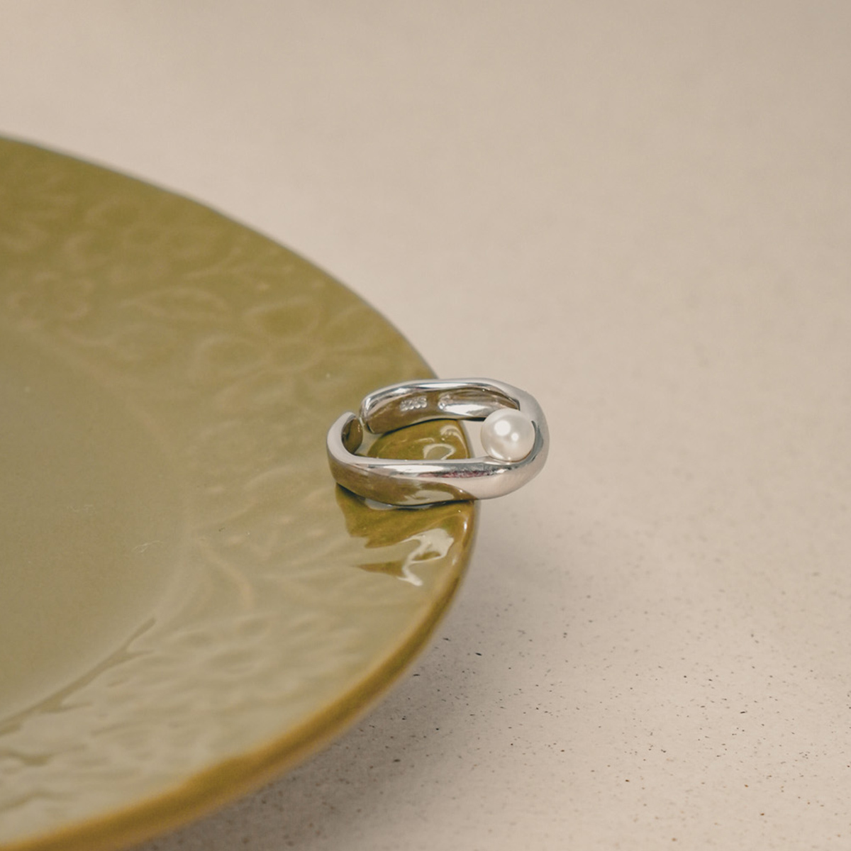 R134 海洋的眼淚 | 淡水珍珠純銀戒指