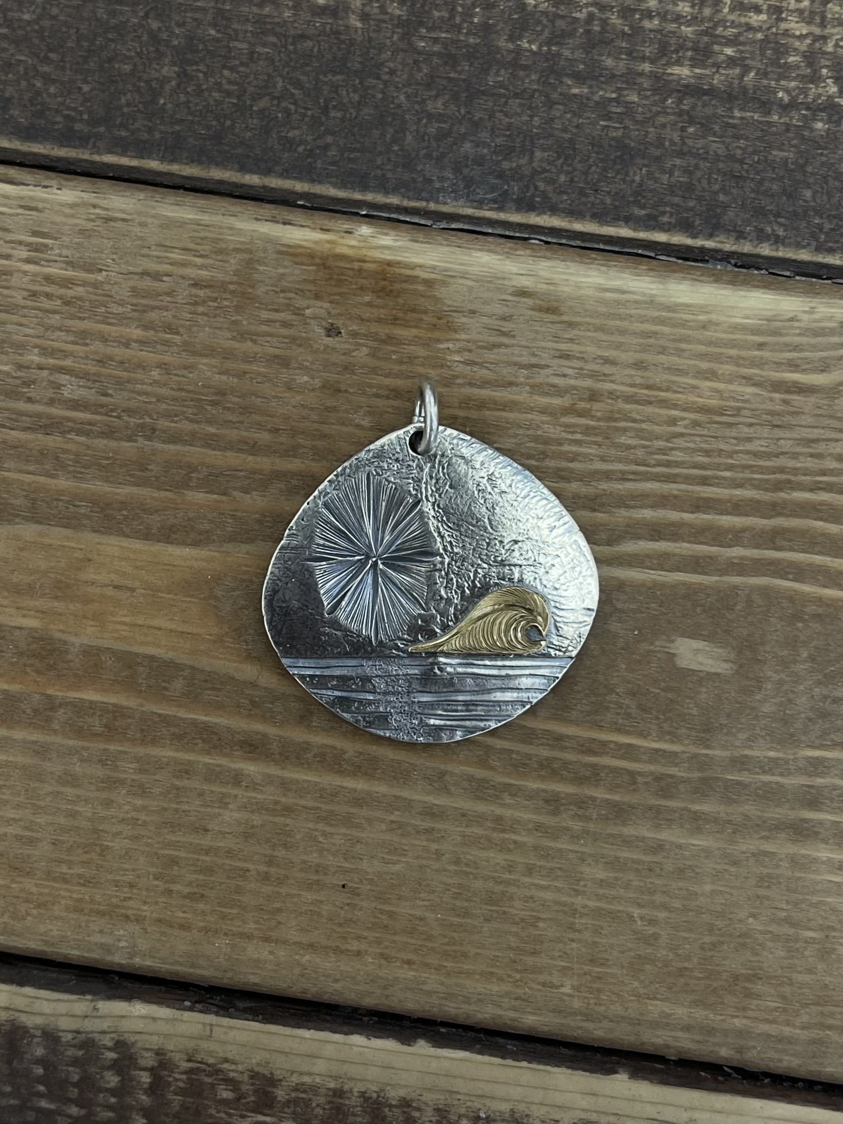 鳴島翔 K18 點金 Tataki Concha Pendant (Nalu)