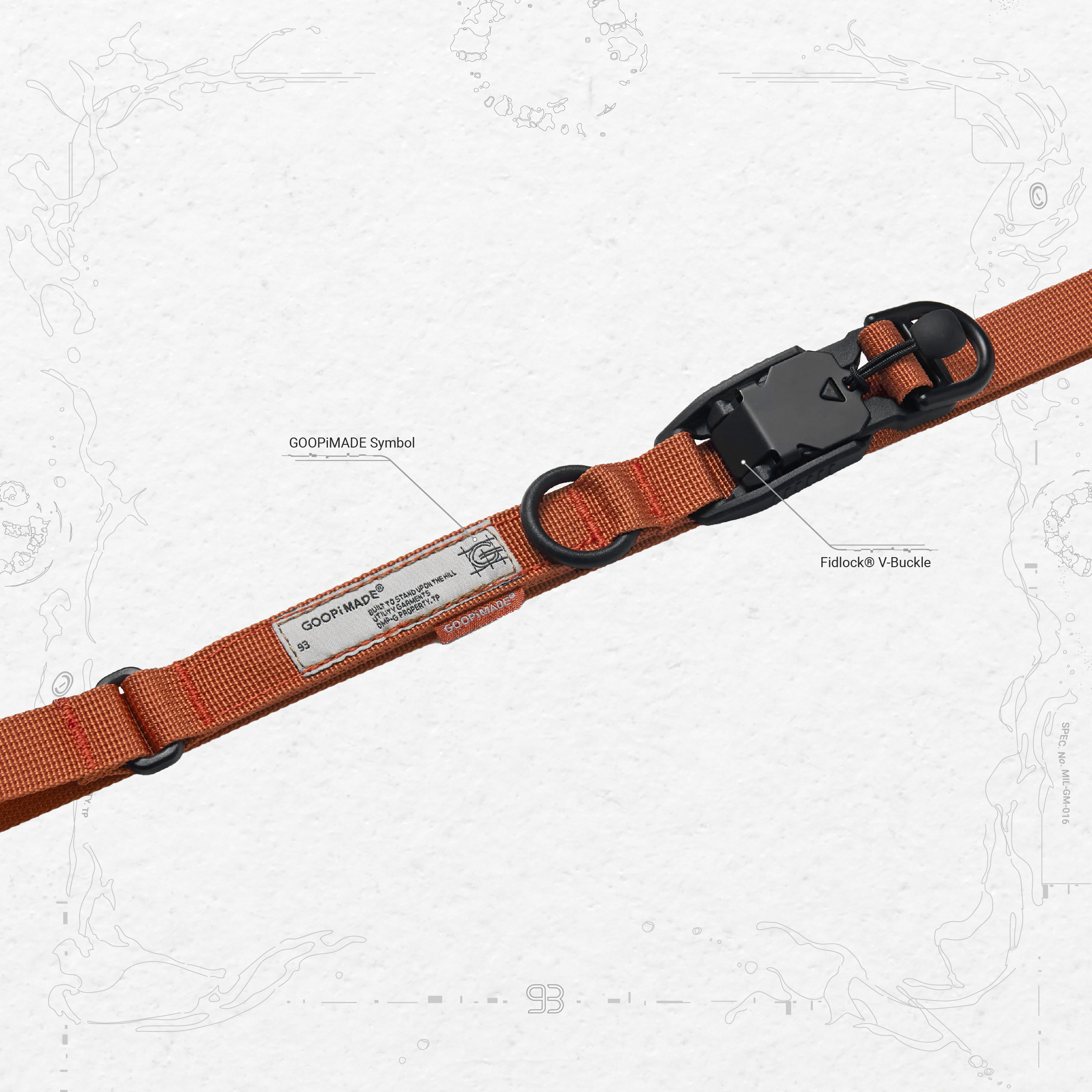 FN-D9” FIDLOCK Nylon Combat Loop - Pumpkin FN-D9” FIDLOCK Nylon Combat Loop - Pumpkin