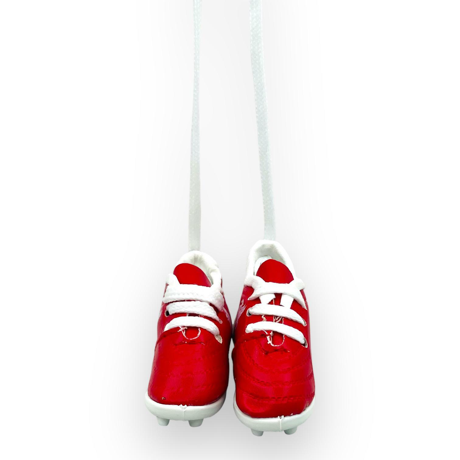 利物浦紅白色小球鞋車飾