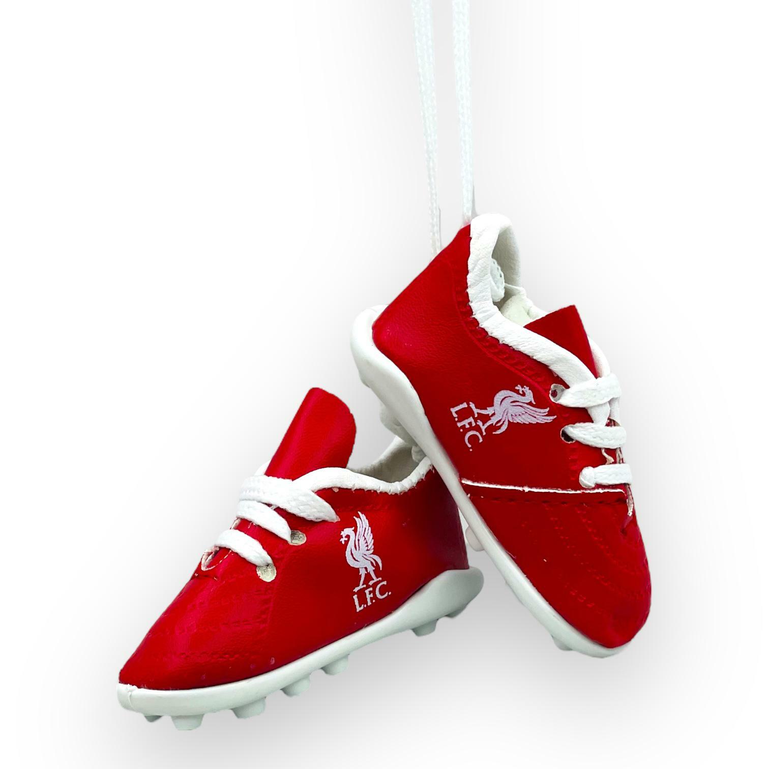 利物浦紅白色小球鞋車飾