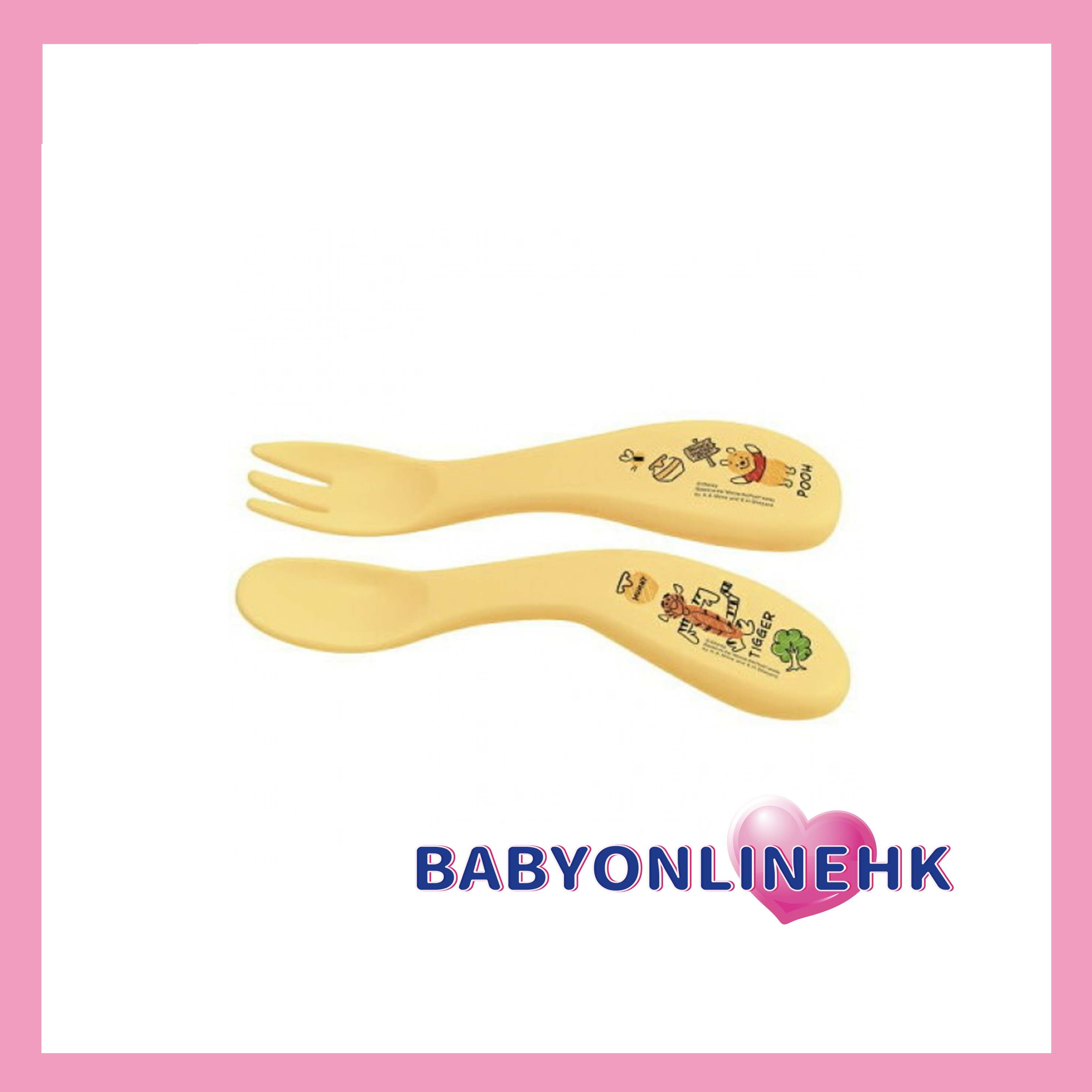 日本SKATER DISNEY 小熊維尼嬰兒叉匙套裝