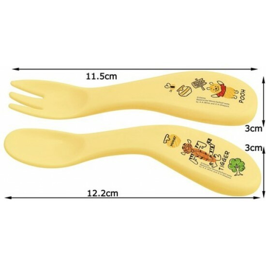 日本SKATER DISNEY 小熊維尼嬰兒叉匙套裝