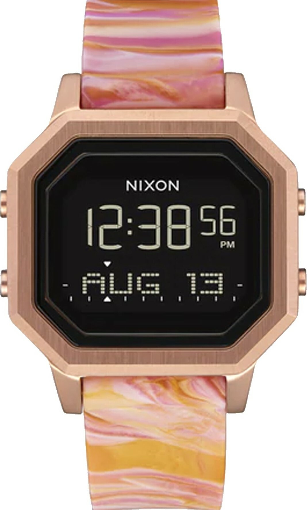 萬年鐘錶 - NIXON 尼克森 衝浪  Siren  電子錶 潮汐顯示電子女錶 A1211-5069  錶徑36MM