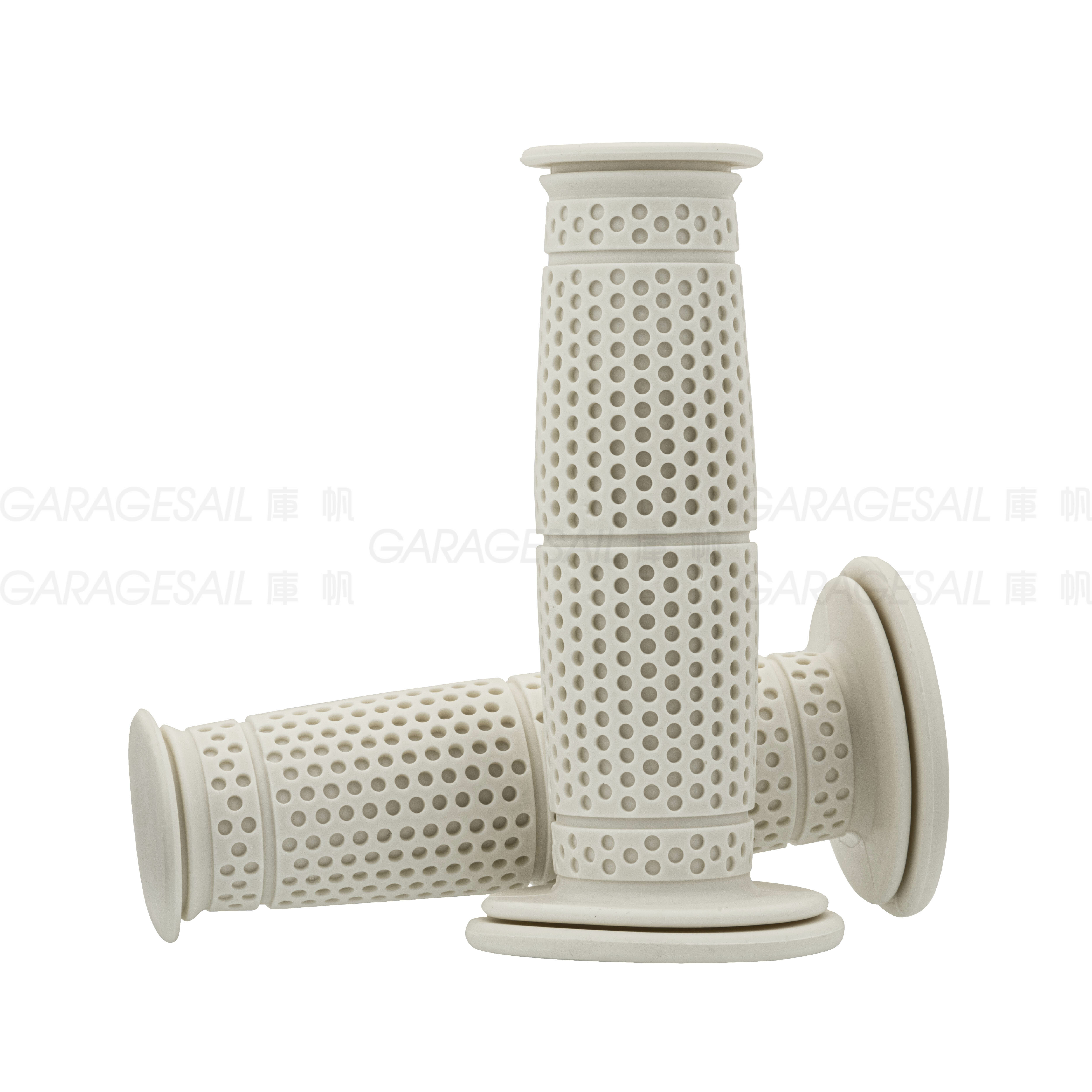 橡膠 握把套 點點 - 白