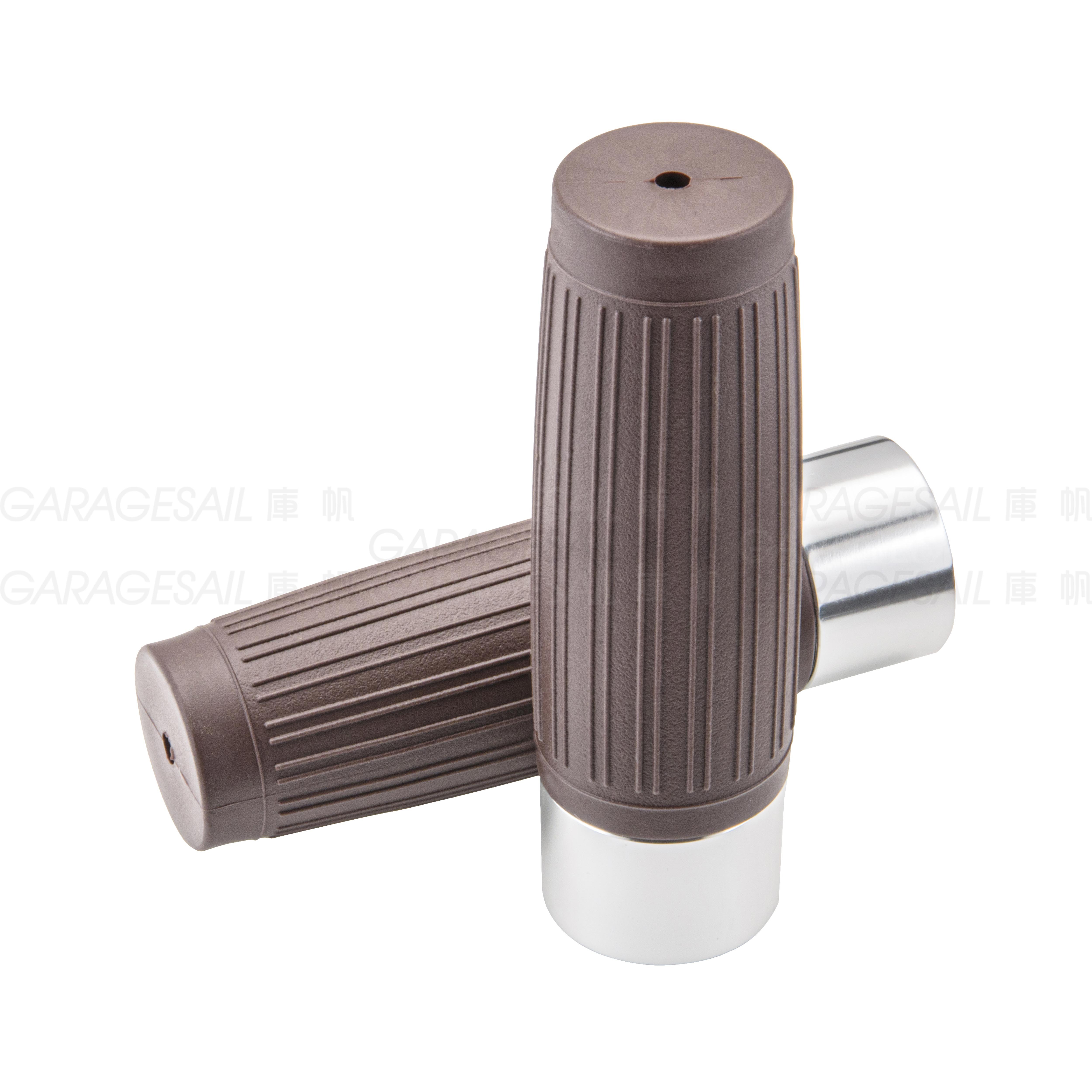 橡膠 握把套 金屬環 油壺 - 咖啡