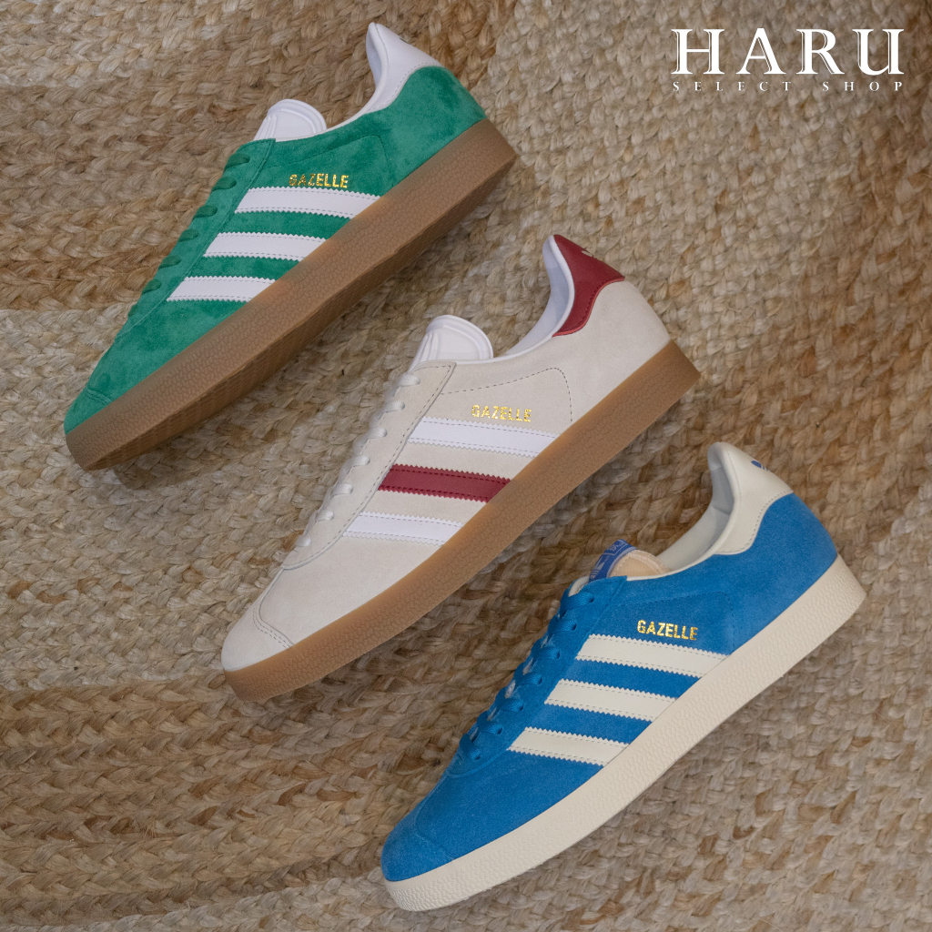 現貨 Adidas OG Gazelle 焦糖底 麂皮 白紅 BV綠 藍色 三葉草 德訓鞋 男女復古休閒鞋 IG0672 米紅 IG0671 綠白 GY7337 藍白