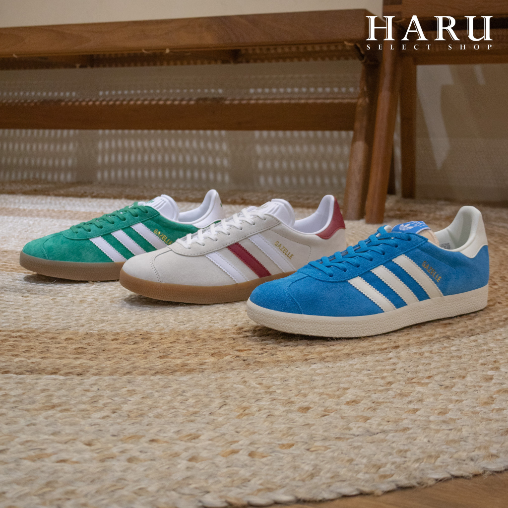現貨 Adidas OG Gazelle 焦糖底 麂皮 白紅 BV綠 藍色 三葉草 德訓鞋 男女復古休閒鞋 IG0672 米紅 IG0671 綠白 GY7337 藍白