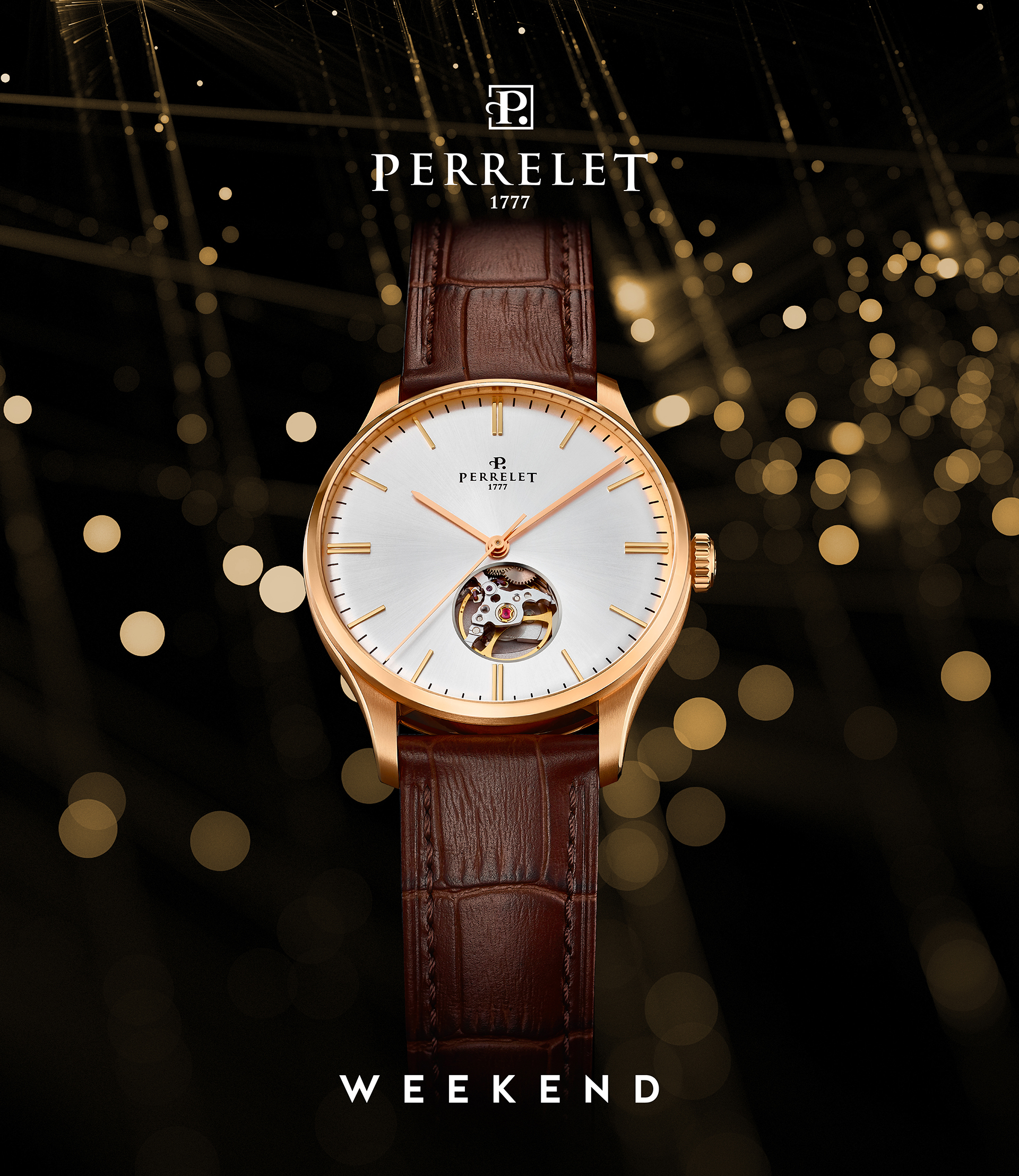 Perrelet 沛力錶 WEEKEND 3 hands open Heart|A1303/1