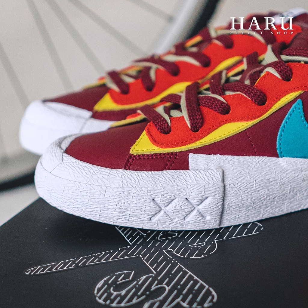 三方聯名KAWS x SACAI x NIKE BLAZER LOW 聯名解構男女DM7901-600