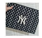 [S] MLB NY MONOGRAM JACQUARD DIGITAL DEVICE POUCH,BLACK, 3APOM012NK0001-50BKS (SMLB209)